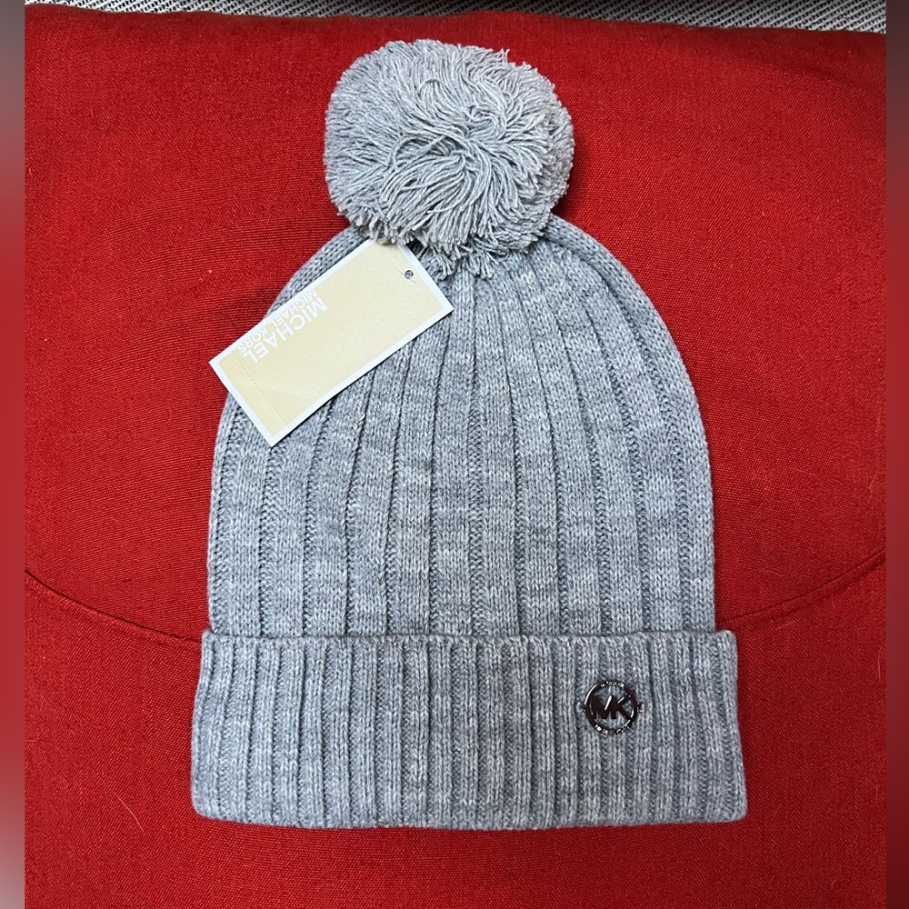 Michael Kors grey beanie, new with tags